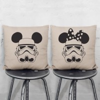 45CM Cartoon Disney Star Wars Pillow Cases Kids Bedroom Darth Vader  Stormtrooper Pillowcase Home Decor Sofa Throw Cushion Cover