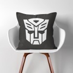 Transformers Autobot Logo  Linen Cotton throw Pillow Cover