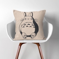 My Neighbour Totoro V.3  Linen Cotton throw Pillow Cover (PW-0091)