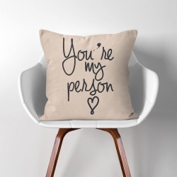 ปลอกหมอนสื่อรัก You're my person  (PW-0103)