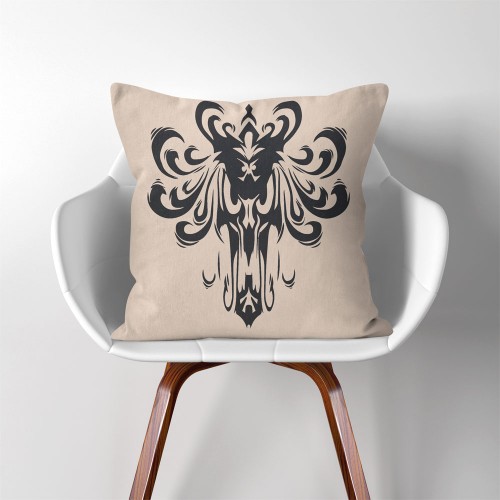 Haunted Mansion Eerie Eyes  Linen Cotton throw Pillow Cover