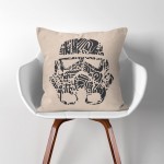 Stormtrooper helmet Star Wars  Linen Cotton throw Pillow Cover