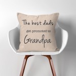 The best dads get promoted grandpa Vatertag Geschenke Kissenbezüge  Kissenhüllen