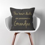 The best dads get promoted grandpa Vatertag Geschenke Kissenbezüge  Kissenhüllen