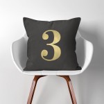 Custom Number  Linen Cotton throw Pillow Cover