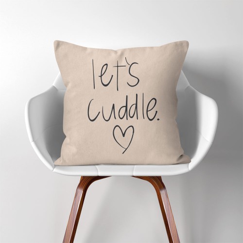 Let's cuddle Herz Kissenbezüge  Kissenhüllen