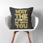 May The Force Be With You Star Wars  Linen Cotton throw Pillow Cover