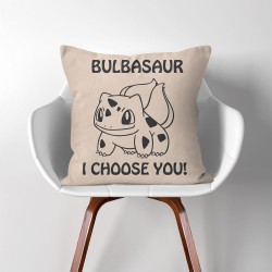 Bulbasaur ich wähle dich Pokemon Kissenbezüge & Kissenhüllen (PW-0224)