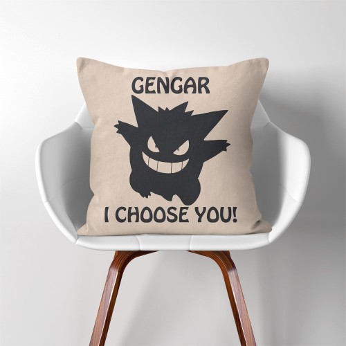 ปลอกหมอนอิง ภาพ โปเกม่อน ฉันเลือกนาย  Gengar Pokemon