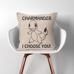 Charmander ich wähle dich Pokemon Kissenbezüge & Kissenhüllen (PW-0229)