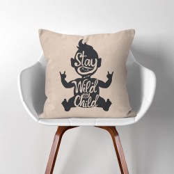 ปลอกหมอนอิง ภาพ Stay wild my child  (PW-0238)