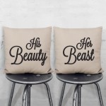 His Beauty and Her Beast Pillowcases Set