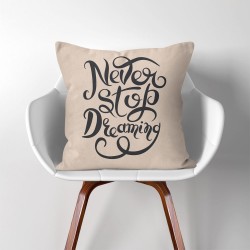 ปลอกหมอนอิง ภาพ Never stop dreaming  (PW-0264)