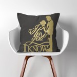 Star Wars I love you I know  Linen Cotton throw Pillow Cover