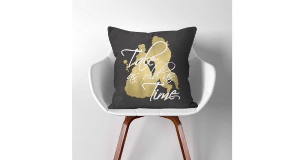 Beauty and The Beast Tale as Old as Time Linen Cotton throw Pillow Cover