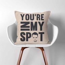 ปลอกหมอนอิง ภาพ The Big Bang Theory Sheldon Cooper "You're In My Spot"  (PW-0304)