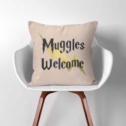 Muggles Welcome Harry Potter Kissenbezüge & Kissenhüllen (PW-0320)