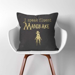 I Speak Fluent Mandrake Harry Potter  Linen Cotton throw Pillow Cover (PW-0324)