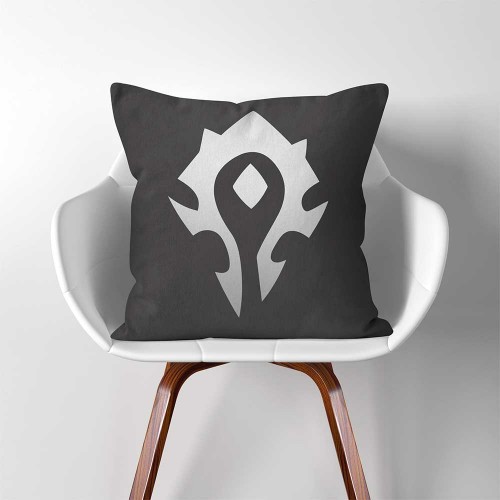 Warcraft Horde Gamer  Linen Cotton throw Pillow Cover