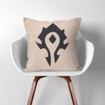 Warcraft Horde Gamer  Linen Cotton throw Pillow Cover