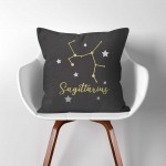 Personalize zodiac sign  Linen Cotton throw Pillow Cover