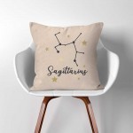 Personalize zodiac sign  Linen Cotton throw Pillow Cover