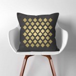 Square Pattern  Linen Cotton throw Pillow Cover