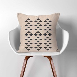 Triangle Design Pattern  Linen Cotton throw Pillow Cover (PW-0343)