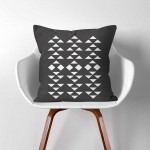 Triangle Design Pattern  Linen Cotton throw Pillow Cover