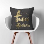 Personalized Name Sorting Hat Slytherin Harry Potter throw Pillow Cover