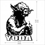 สติกเกอร์ติดผนัง Jedi Master Yoda Wall Sticker