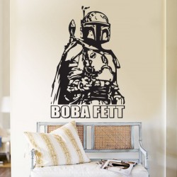 สติกเกอร์ติดผนัง Star Wars Boba Fett Wall Sticker (WD-0007)