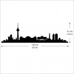 สติกเกอร์ติดผนัง Berlin City Skyline  Wall Sticker