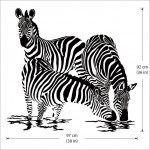 Large Animals Zebras Vinyl Wall Art Decal