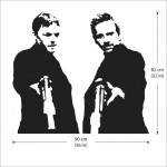 สติกเกอร์ติดผนัง The Boondock Saints Wall Sticker