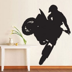 สติกเกอร์ติดผนัง Extreme Motocross Bike Wall Sticker (WD-0030)