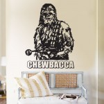 Chewbacca Stra Wars  Vinyl Wall Art Decal 