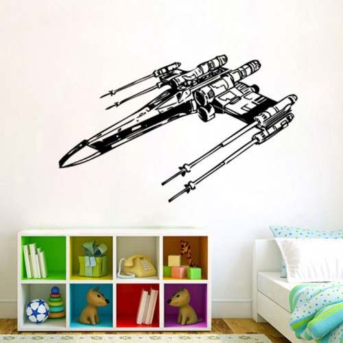 สติกเกอร์ติดผนัง ภาพ Star Wars X-Wing Starfighters Wall Art