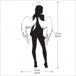 สติกเกอร์ติดผนัง Sexy Angel Wall Sticker