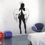 สติกเกอร์ติดผนัง Sexy Angel Wall Sticker