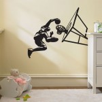 Basketball Slam Dunk Vinyl Wall Art Decal