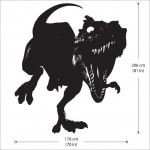 T-Rex Tyrannosaurus Dinosaur Vinyl Wall Art Decal 