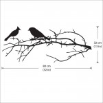 Birds on Branch Vinyl Wall Art Decal