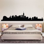 สติกเกอร์ติดผนัง ภาพ นิวยอร์ก NYC New York Skyline Wall Decal