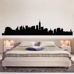  สติกเกอร์ติดผนัง ภาพ NYC New York Skyline Wall Decal (WD-0083)