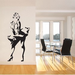 Sexy Marilyn Monroe Vinyl Wall Art Decal (WD-0089)