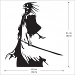 Bleach Kenpachi Zaraki Wandaufkleber Wandtattoo