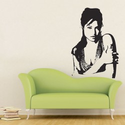 Angelina Jolie Vinyl Wall Art Decal (WD-0094)