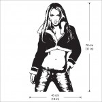 BRITNEY SPEARS #1 Vinyl Wall Art Decal