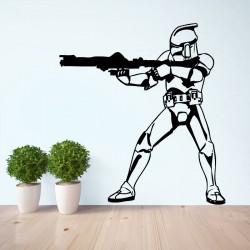 Star Wars Stormtrooper  Wandaufkleber Wandtattoo (WD-0110)